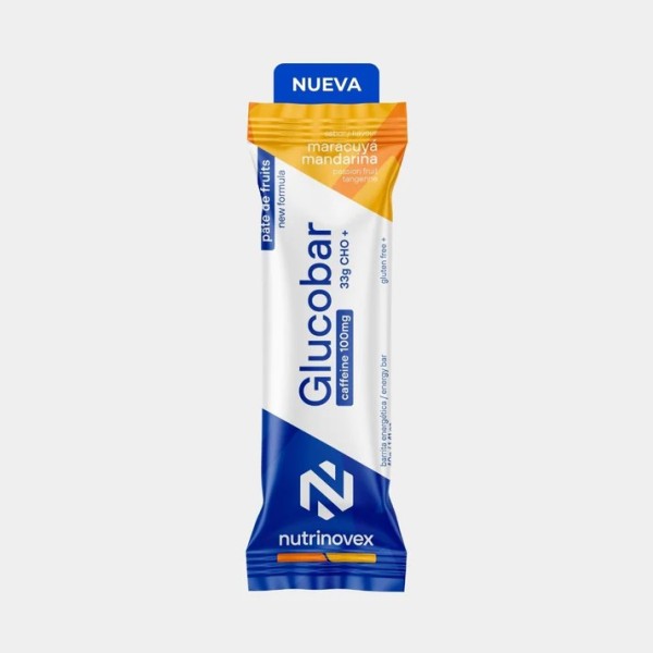 NUTRINOVEX ENERGY BAR GLUCOBAR PASSION FRUIT MANDARIN CAFFEINE