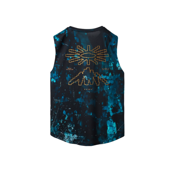 RUMM MEN'S MYZU BLUE SLEEVELESS T-SHIRT