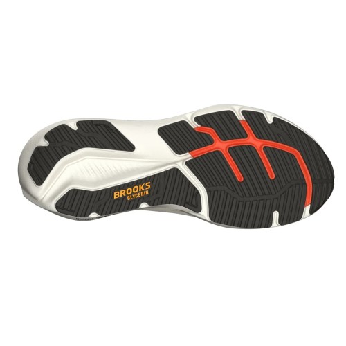 BROOKS GLYCERIN 23 BEGE LARANJA TÊNIS DE CORRIDA HOMEM