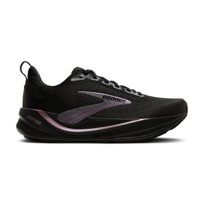 BROOKS GHOST MAX 4 NEGRA ROSA ZAPATILLAS RUNNING MUJER VISTA PERFIL, ARISTARUN 2