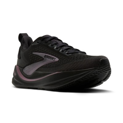 BROOKS GHOST MAX 4 NEGRA ROSA ZAPATILLAS RUNNING MUJER VISTA PERFIL, ARISTARUN