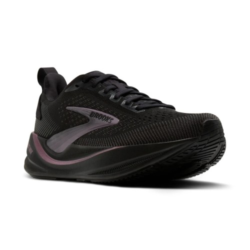 BROOKS GHOST MAX 4 NEGRA ROSA ZAPATILLAS RUNNING MUJER VISTA PERFIL, ARISTARUN