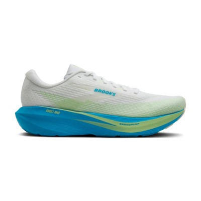 BROOKS GHOST AMP BLANCO AZUL ZAPATILLAS RUNNING HOMBRE VISTA LATERAL,ARISTARUN 2