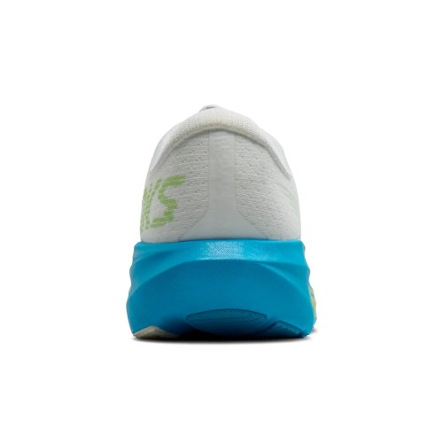 BROOKS GHOST AMP BLANCO AZUL ZAPATILLAS RUNNING HOMBRE VISTA TRASERA,ARISTARUN