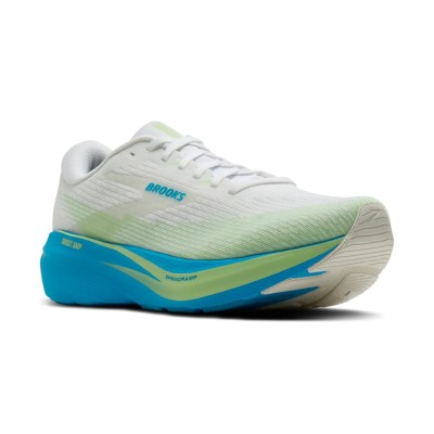 BROOKS GHOST AMP BLANCO AZUL ZAPATILLAS RUNNING HOMBRE VISTA LATERAL,ARISTARUN