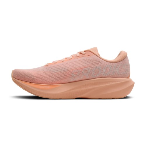 BROOKS GHOST AMP PEACH ZAPATILLAS RUNNING MUJER VISTA LATERAL INTERNA, ARISTARUN