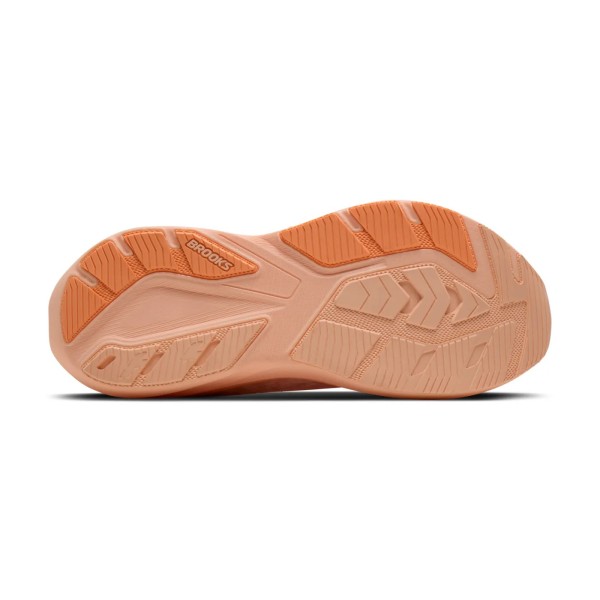 BROOKS GHOST AMP PEACH ZAPATILLAS RUNNING MUJER VISTA SUELA, ARISTARUN