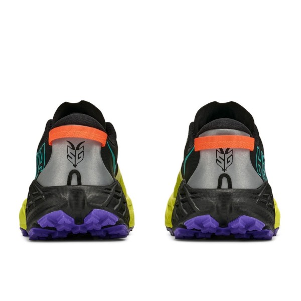 HOKA SPEEDGOAT 7 BALCK CITRUS ZAPATILLAS TRAIL HOMBRE VISTA ANTERIOR,ARISTARUN