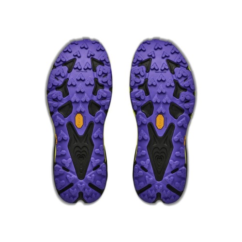 HOKA SPEEDGOAT 7 BALCK CITRUS ZAPATILLAS TRAIL HOMBRE VISTA SUELA,ARISTARUN