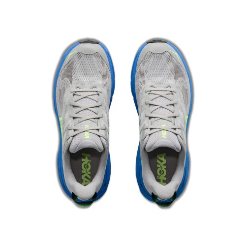 HOKA CHALLENGER 8 GRIS AZUL ZAPATILLAS MIXTAS HOMBRE VISTA SUPERIOR,ARISTARUN