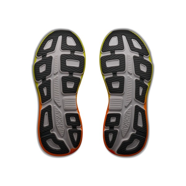 HOKA BONDI 9 BLANCO NEON ZAPATILLAS RUNNING HOMBRE VISTA SUELA,ARISTARUN