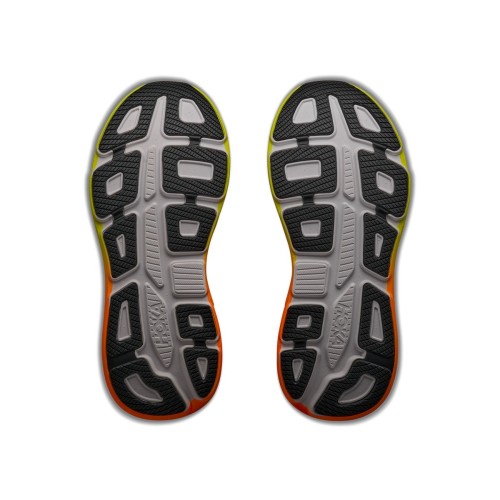 HOKA BONDI 9 BLANCO NEON ZAPATILLAS RUNNING HOMBRE VISTA SUELA,ARISTARUN
