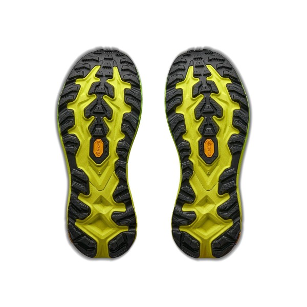 HOKA MAFATE 5 FROST CITRUS ZAPATILLAS TRAIL HOMBRE VISTA SUELA,ARISTARUN