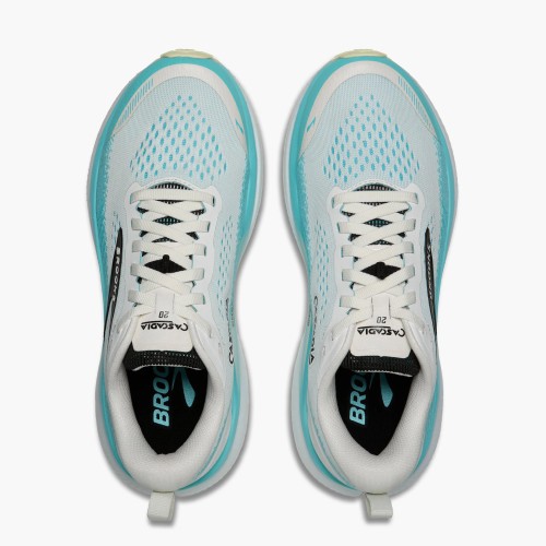 BROOKS CASCADIA 20 CELESTE BLANCO ZAPATILLAS TRAIL HOMBRE