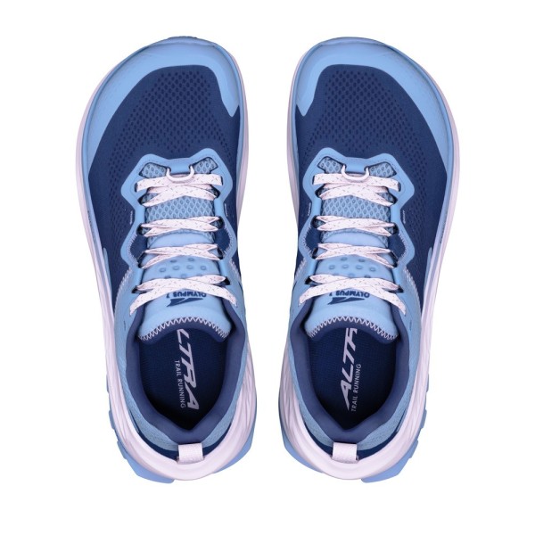 ALTRA OLYMPUS 7 AZUL LILA ZAPATILLAS TRAIL MUJER VISTA SUPERIOR,ARISTARUN