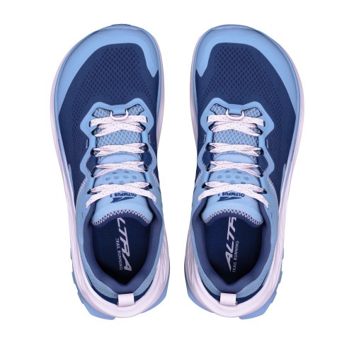ALTRA OLYMPUS 7 AZUL LILA ZAPATILLAS TRAIL MUJER VISTA SUPERIOR,ARISTARUN