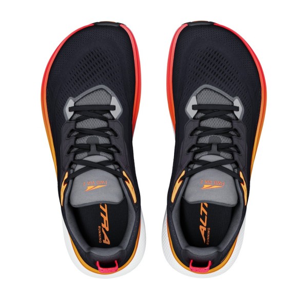 ALTRA FWD VIA 2 NEGRO NARANJA ZAPATILLAS ASFALTO HOMBRE VISTA SUPERIOR, ARISTARUN