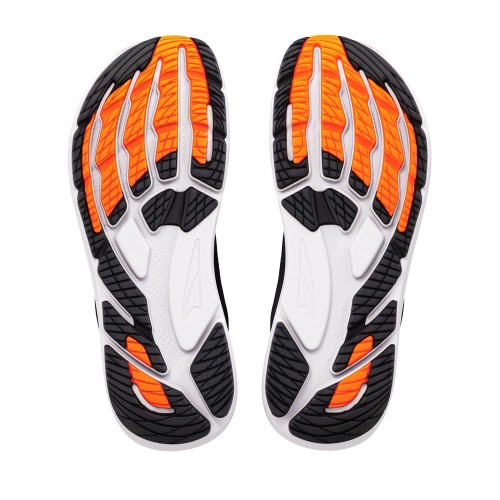 ALTRA FWD VIA 2 NEGRO NARANJA ZAPATILLAS ASFALTO HOMBRE VISTA SUELA PAREJA, ARISTARUN