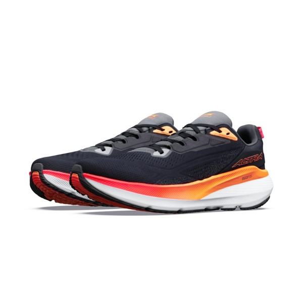 ALTRA FWD VIA 2 NEGRO NARANJA ZAPATILLAS ASFALTO HOMBRE VISTA LATERAL EXTERNA PAREJA, ARISTARUN