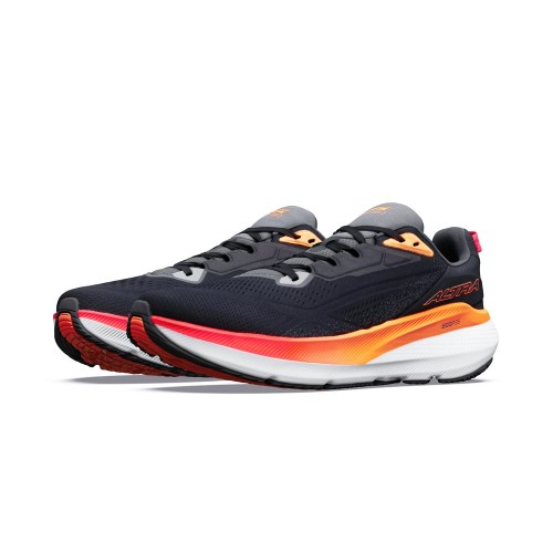 ALTRA FWD VIA 2 NEGRO NARANJA ZAPATILLAS ASFALTO HOMBRE VISTA LATERAL EXTERNA PAREJA, ARISTARUN