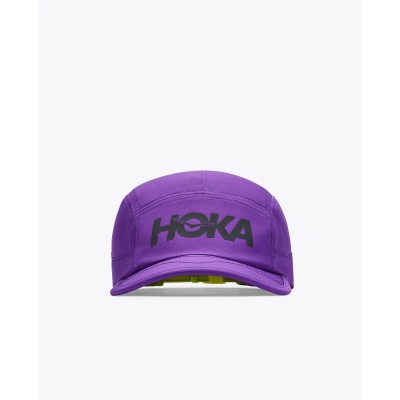 HOKA GORRA RUN MORADO VISTA FRONTAL, ARISTARUN