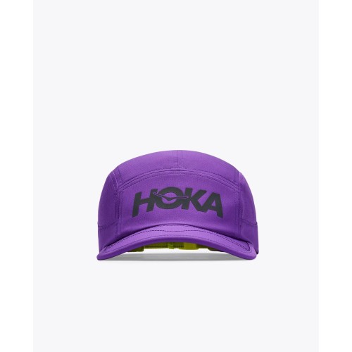 HOKA GORRA RUN MORADO VISTA FRONTAL, ARISTARUN