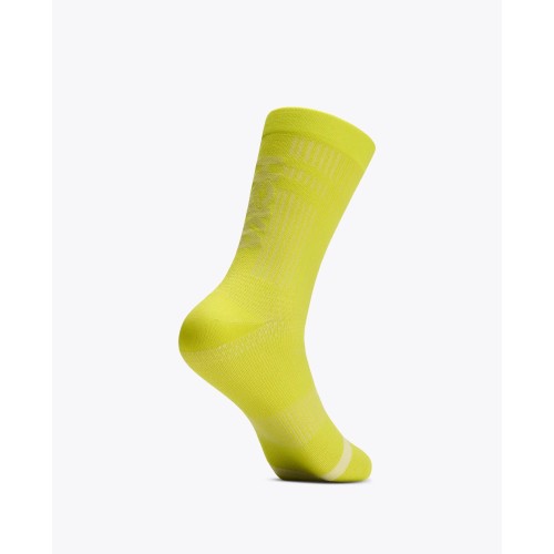 HOKA TRAIL RUN CREW AMARILLO CALCETINES VISTA PERFIL, ARISTARUN