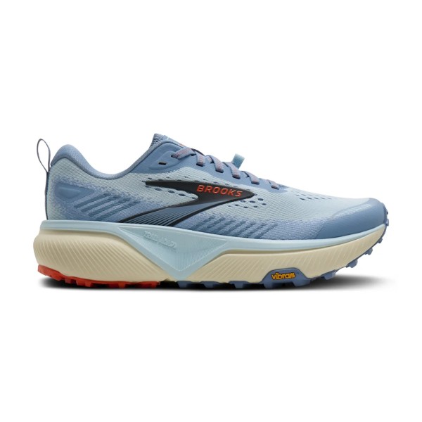 BROOKS CASCADIA 20 AZUL CLARO ZAPATILLAS TRAIL MUJER VISTA EXTERIOR,ARISTARUN