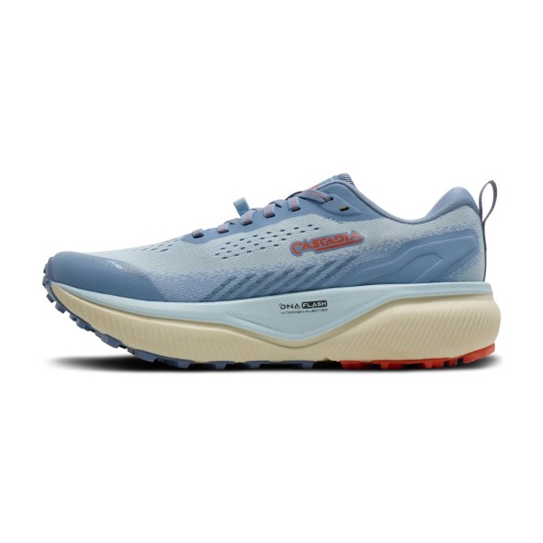 BROOKS CASCADIA 20 AZUL CLARO ZAPATILLAS TRAIL MUJER VISTA INTERIOR,ARISTARUN
