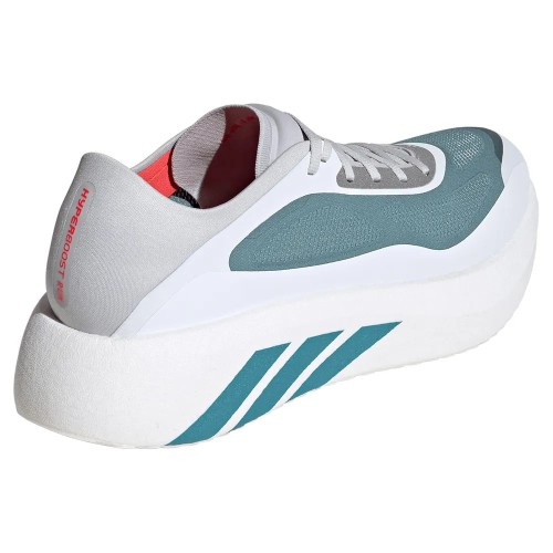 ADIDAS HYPERBOOST RUN BLANCO VERDE ZAPATILLAS RUNNING HOMBRE VISTA ANTERIOR,ARISTARUN