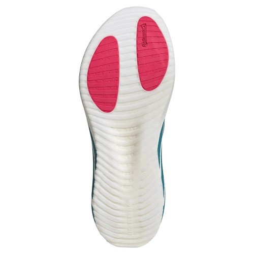 ADIDAS HYPERBOOST RUN BLANCO VERDE ZAPATILLAS RUNNING HOMBRE VISTA SUELA,ARISTARUN