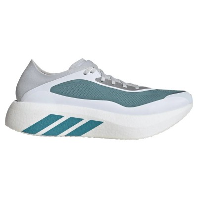 ADIDAS HYPERBOOST RUN BLANCO VERDE ZAPATILLAS RUNNING HOMBRE VISTA EXTERIOR,ARISTARUN