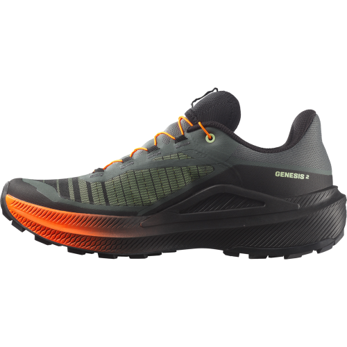 SALOMON GENESIS 2 NEGRO VERDE ZAPATILLAS TRAIL HOMBRE