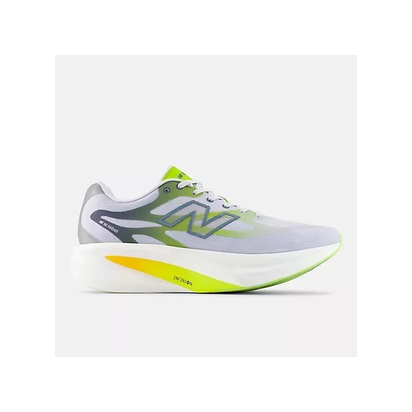 NEW BALANCE SUPERCOMP REBEL GRIS VERDE ZAPATILLAS RUNNING HOMBRE VISTA LATERAL, ARISTARUN