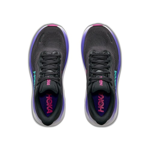 HOKA CLIFTON 11 BLACK NEON ZAPATILLAS RUNNING MUJER VISTA SUPERIOR,ARISTARUN