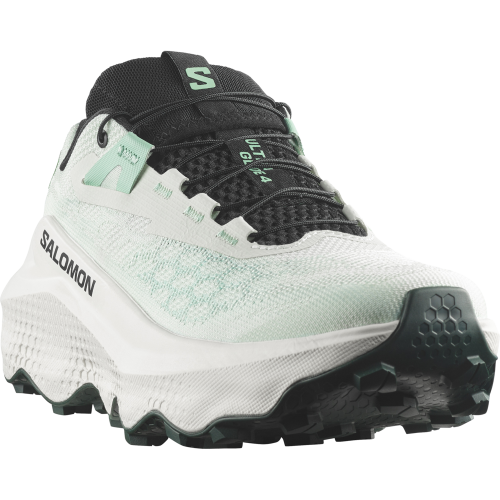 SALOMON ULTRA GLIDE 4 VERDE ZAPATILLAS TRAIL MUJER VISTA FRONTAL, ARISTARUN