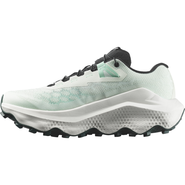 SALOMON ULTRA GLIDE 4 VERDE ZAPATILLAS TRAIL MUJER VISTA LATERAL INTERNA, ARISTARUN