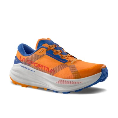 LA SPORTIVA PRODIGIO MAX AZUL NARANJA ZAPATILLAS TRAIL HOMBRE VISTA LATERAL,ARISTARUN