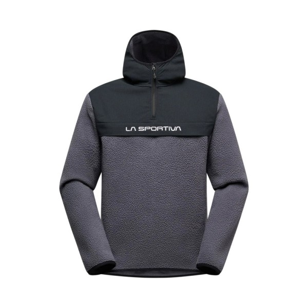 LA SPORTIVA FORRO POLAR GUIDANCE SHERPA HOODY NEGRO HOMBRE VISTA FRONTAL,ARISTARUN