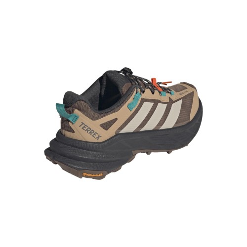 ADIDAS TERREX FREEHIKER SL GTX MARRON ZAPATILLA TREKKING HOMBRE VISTA PERFIL TRASERA EXTERNA, ARISTARUN