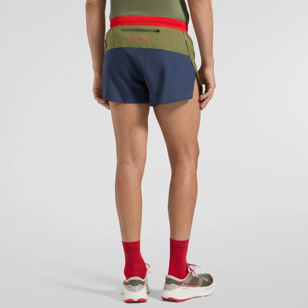 LA SPORTIVA PURE 3 GREEN RED MEN'S SHORTS