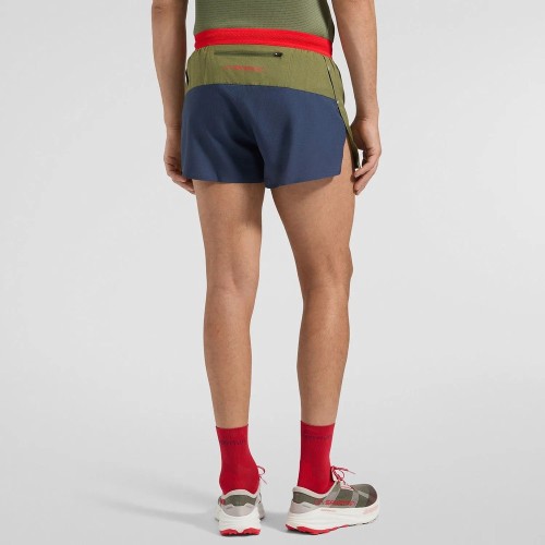 LA SPORTIVA PURE 3 GREEN RED MEN'S SHORTS