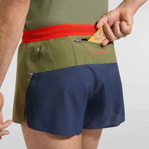 LA SPORTIVA PURE VERDE ROJO PANTALONES CORTOS HOMBRE