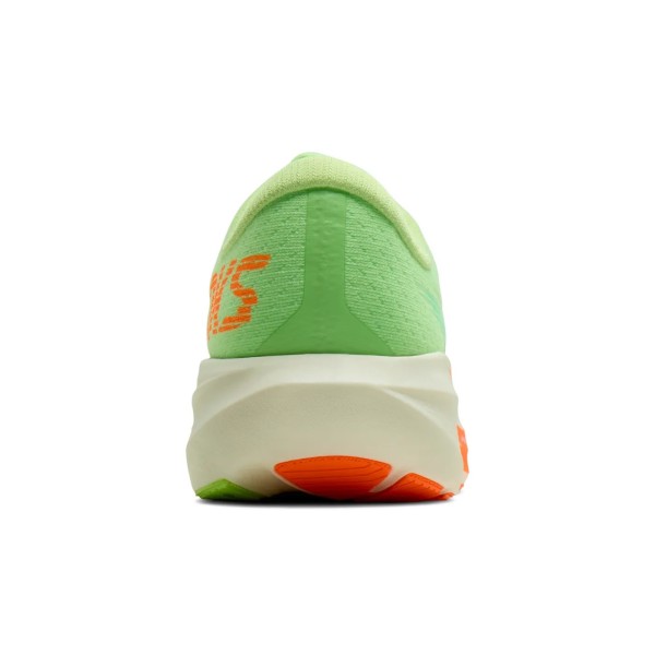 BROOKS GHOST AMP VERDE NARANJA ZAPATILLAS RUNNING HOMBRE VISTA TRASERA,ARISTARUN