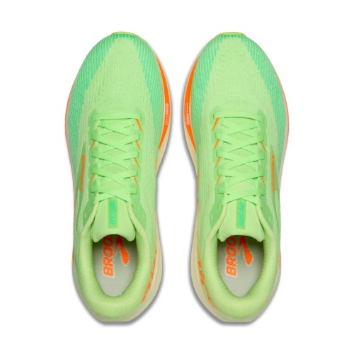 BROOKS GHOST AMP VERDE NARANJA ZAPATILLAS RUNNING HOMBRE VISTA SUPERIOR,ARISTARUN