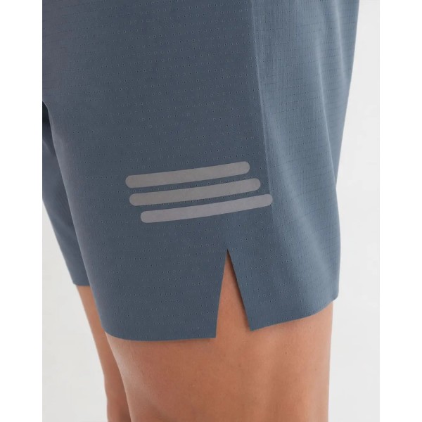 PIMIENTO NEGRO PANTALONES RUNNING GRIS UNISEX VISTA LATERAL REFLECTANTE, ARISTARUN