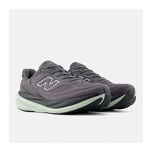 NEW BALANCE 1080 V15 GRIS VERDE ZAPATILLAS RUNNING HOMBRE VISTA LATERAL,ARISTARUN