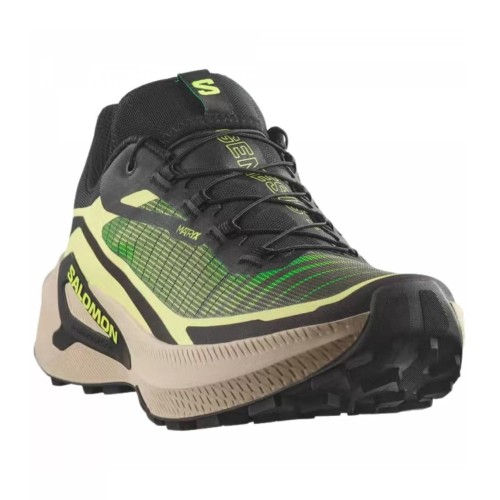 SALOMON GENESIS 2 PRETO LIMA ZAPATILHAS TRAIL HOMEM