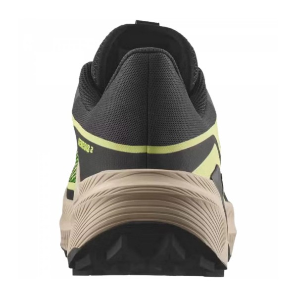 SALOMON GENESIS 2 BLACK LIME TRAIL SHOES MEN
