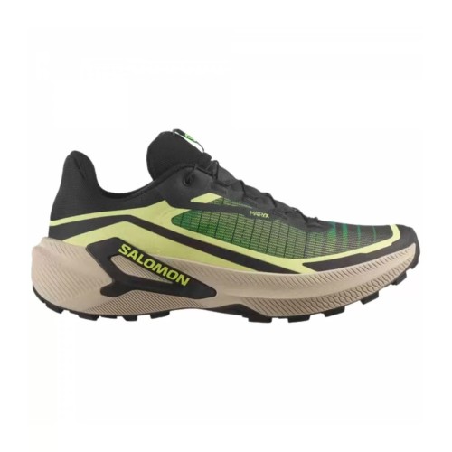 SALOMON GENESIS 2 BLACK LIME TRAIL SHOES MEN